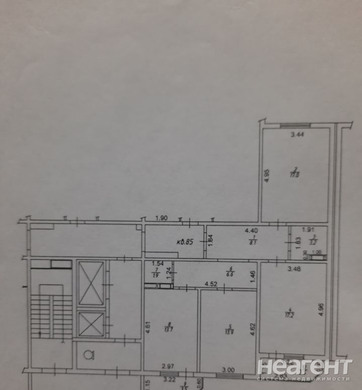 Продается 3-х комнатная квартира, 88 м²