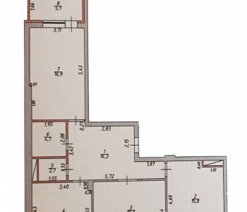 Продается 3-х комнатная квартира, 98 м²