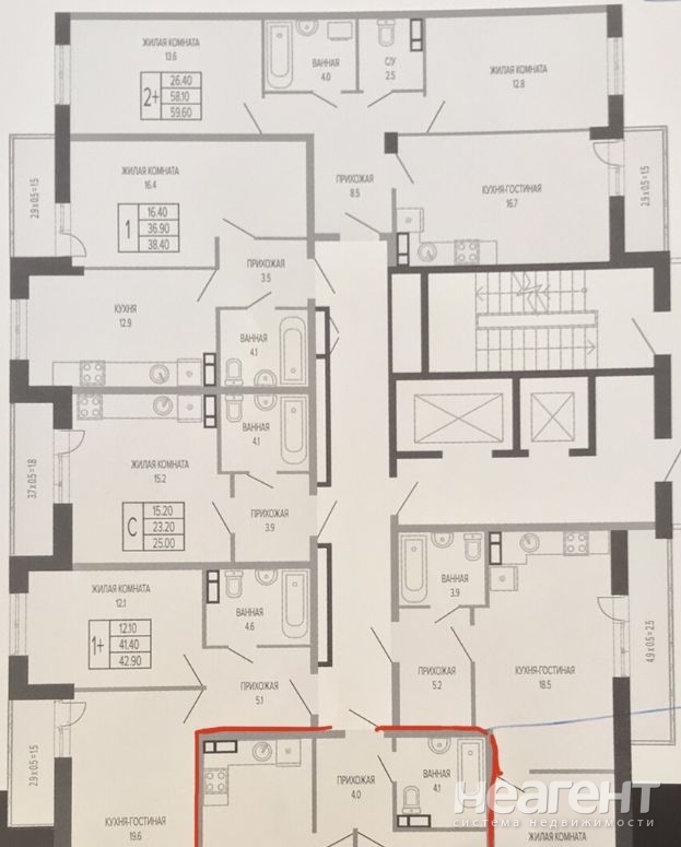 Продается 1-комнатная квартира, 35,2 м²