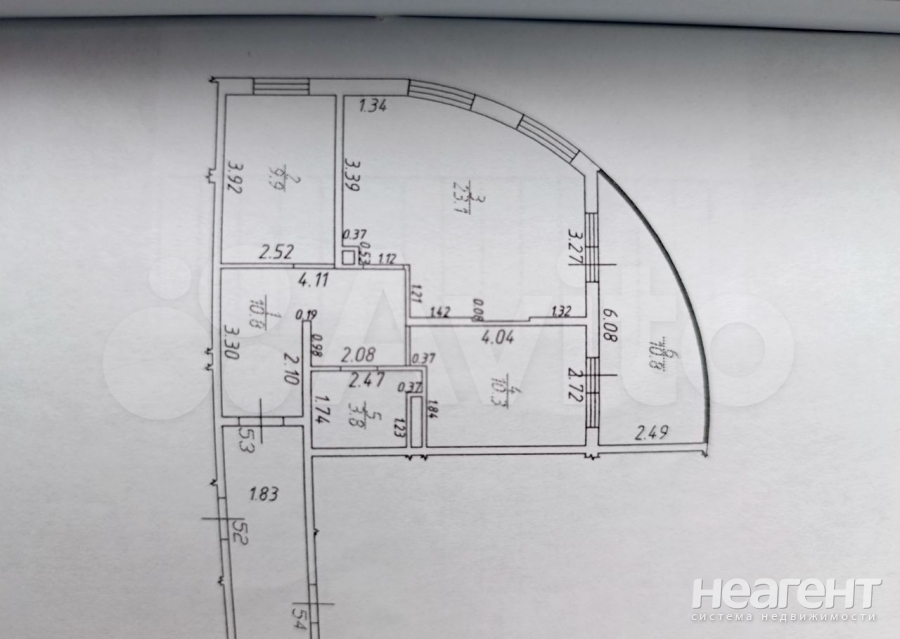 Продается 3-х комнатная квартира, 63 м²