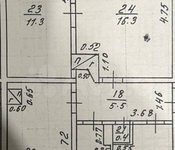 Продается 3-х комнатная квартира, 54,2 м²