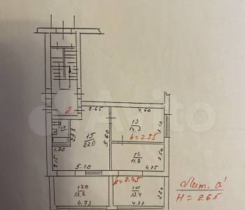 Продается Многокомнатная квартира, 78,2 м²