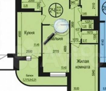 Продается 2-х комнатная квартира, 68 м²