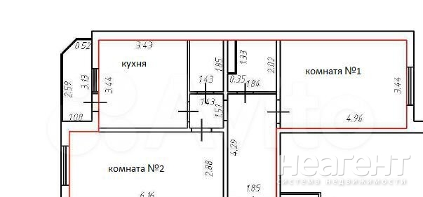 Продается 2-х комнатная квартира, 62,7 м²