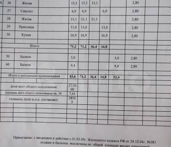 Продается 2-х комнатная квартира, 71,2 м²