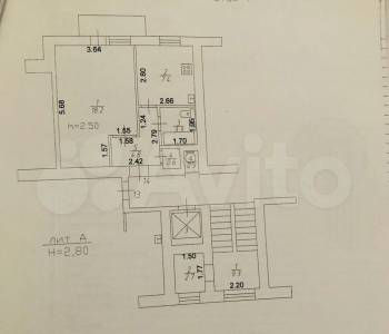 Продается 1-комнатная квартира, 34,3 м²