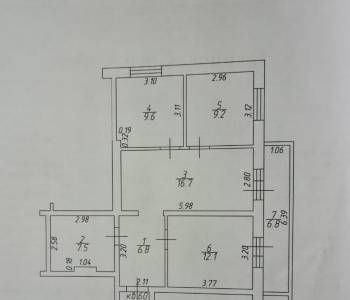 Продается 3-х комнатная квартира, 61,9 м²
