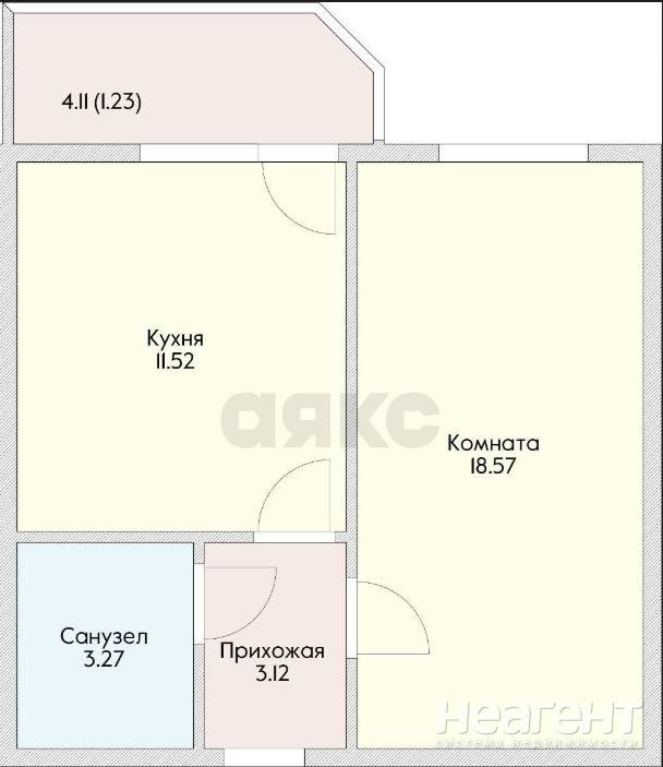 Сдается 1-комнатная квартира, 37,7 м²