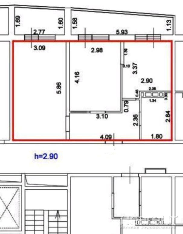 Продается 2-х комнатная квартира, 63,4 м²