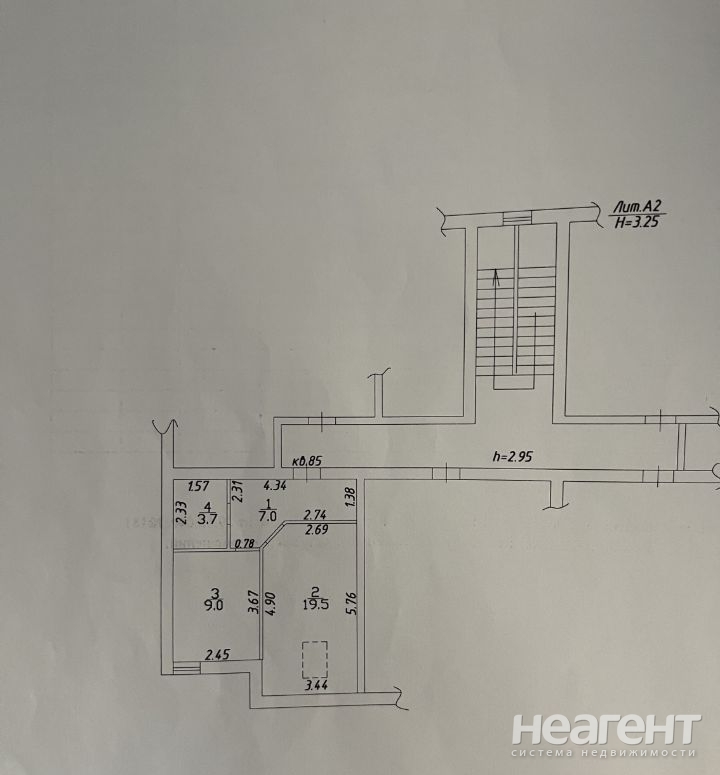 Продается 1-комнатная квартира, 39,5 м²