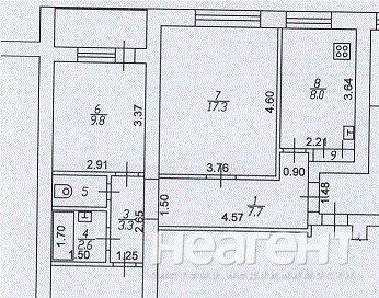 Продается 3-х комнатная квартира, 65 м²