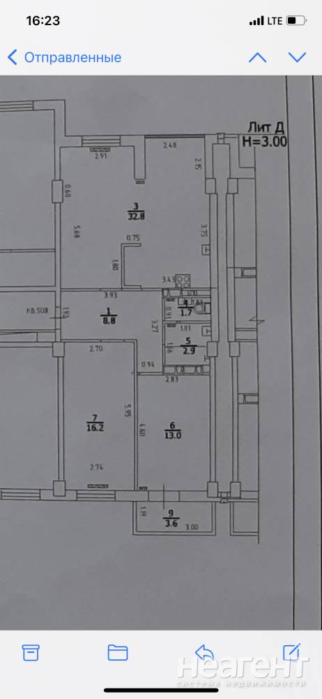 Продается 3-х комнатная квартира, 75,4 м²