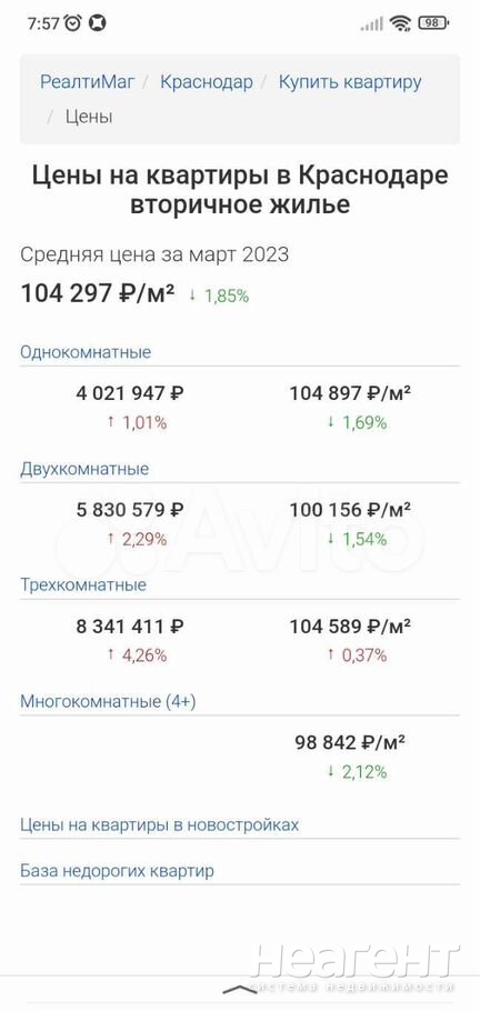 Продается 2-х комнатная квартира, 41,2 м²