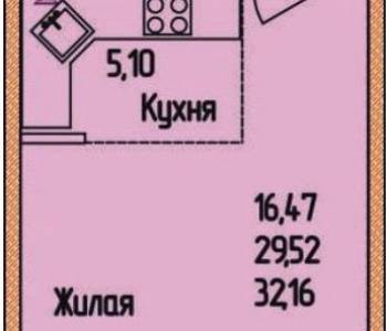 Сдается 1-комнатная квартира, 30 м²