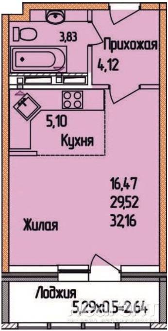 Сдается 1-комнатная квартира, 30 м²