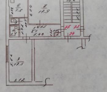 Продается 2-х комнатная квартира, 55,6 м²