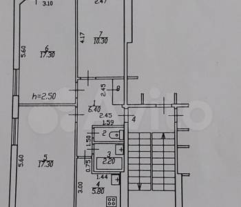 Продается 3-х комнатная квартира, 62 м²