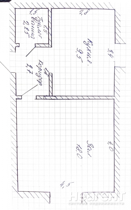 Продается 1-комнатная квартира, 32,5 м²