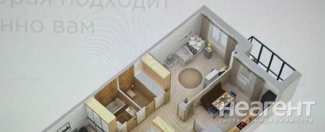 Продается 2-х комнатная квартира, 75,46 м²