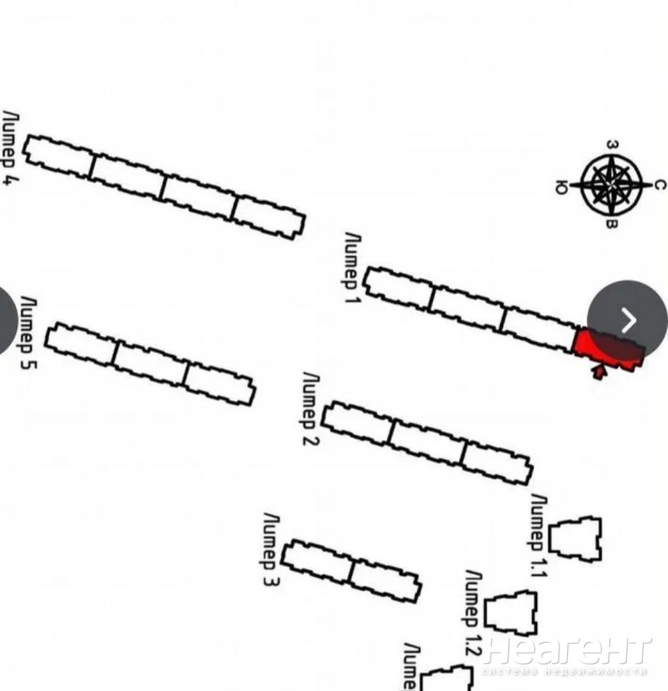 Продается 2-х комнатная квартира, 62 м²