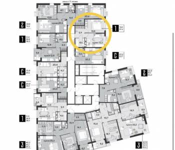 Продается 1-комнатная квартира, 37,6 м²