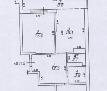 Продается 2-х комнатная квартира, 73 м²