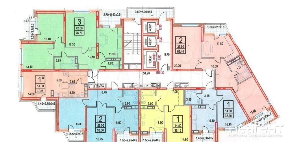 Продается 3-х комнатная квартира, 82 м²