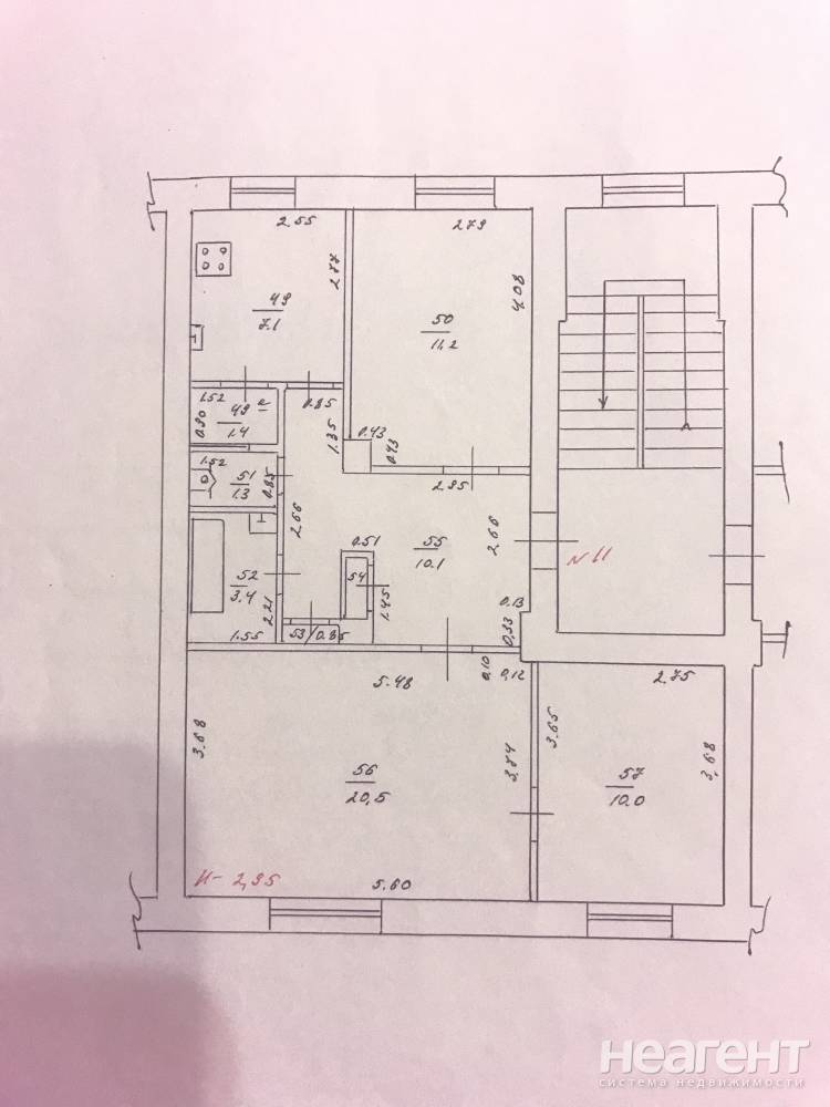 Продается 3-х комнатная квартира, 65,7 м²