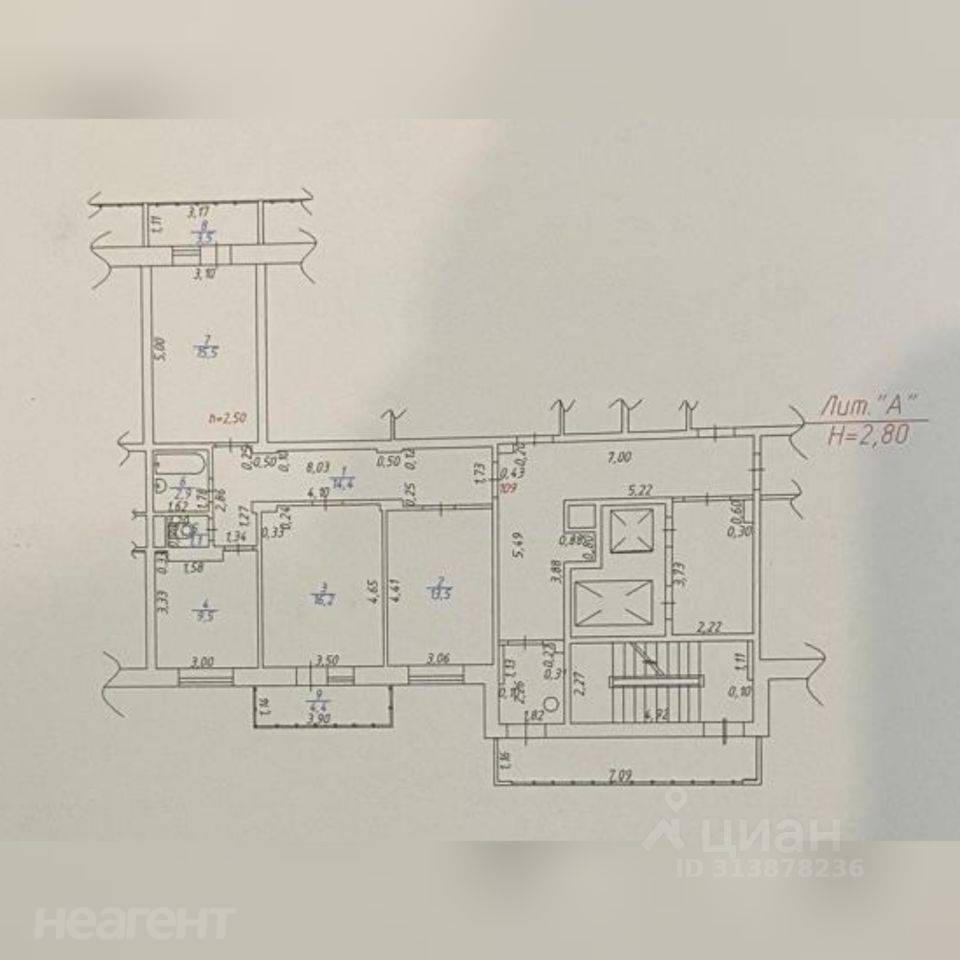 Сдается Многокомнатная квартира, 73,1 м²