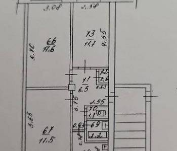 Продается 3-х комнатная квартира, 63 м²