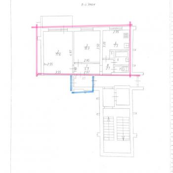 Продается 2-х комнатная квартира, 46 м²