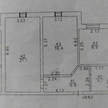 Сдается 2-х комнатная квартира, 57 м²