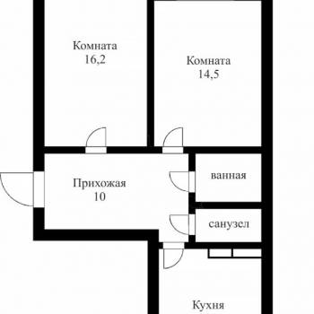 Продается 2-х комнатная квартира, 62,1 м²