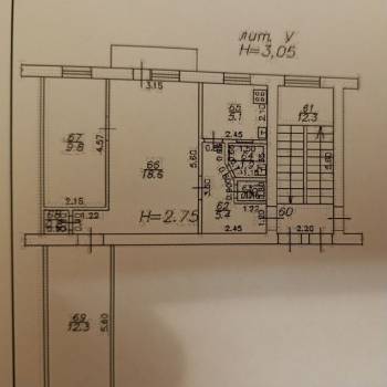 Продается 3-х комнатная квартира, 56 м²