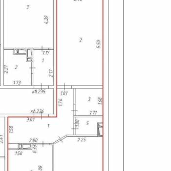 Продается 2-х комнатная квартира, 53,3 м²