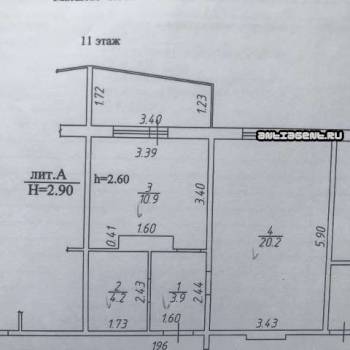 Продается 1-комнатная квартира, 39 м²