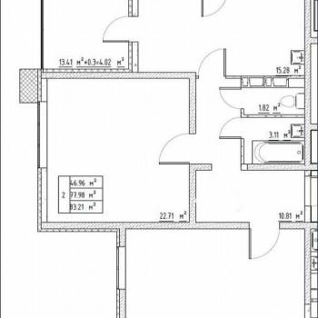Продается 2-х комнатная квартира, 84 м²