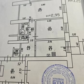 Продается 2-х комнатная квартира, 56 м²