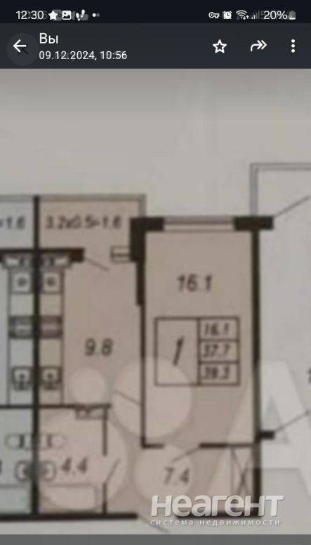 Продам 1-комн. квартиру, ЖК Дружный (Адмиралтейский бульвар)