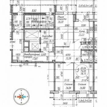 Продается 3-х комнатная квартира, 78 м²