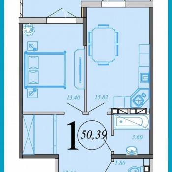 Продается 1-комнатная квартира, 47 м²