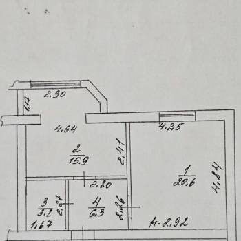 Продается 1-комнатная квартира, 48 м²
