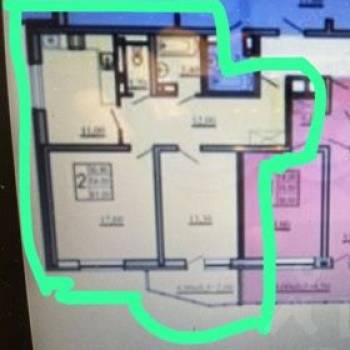 Продается 2-х комнатная квартира, 64 м²