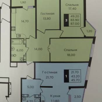 Продается 3-х комнатная квартира, 100 м²