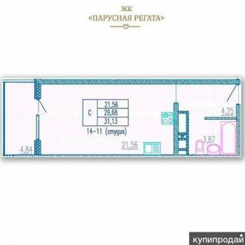 Продается 1-комнатная квартира, 31 м²