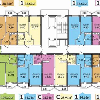 Продается 3-х комнатная квартира, 104,5 м²