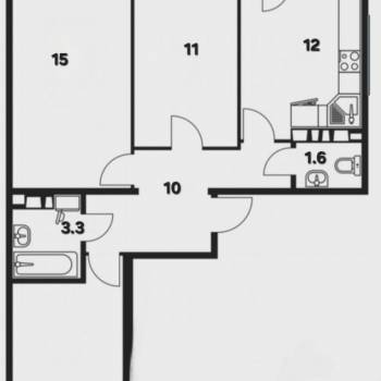 Продается 3-х комнатная квартира, 64,9 м²