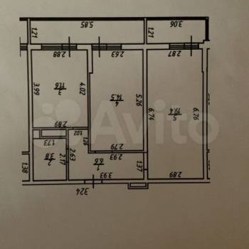Продается 2-х комнатная квартира, 63 м²