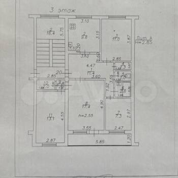 Продается Многокомнатная квартира, 78,1 м²
