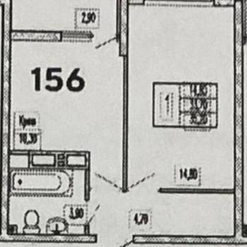Продается 1-комнатная квартира, 33,8 м²